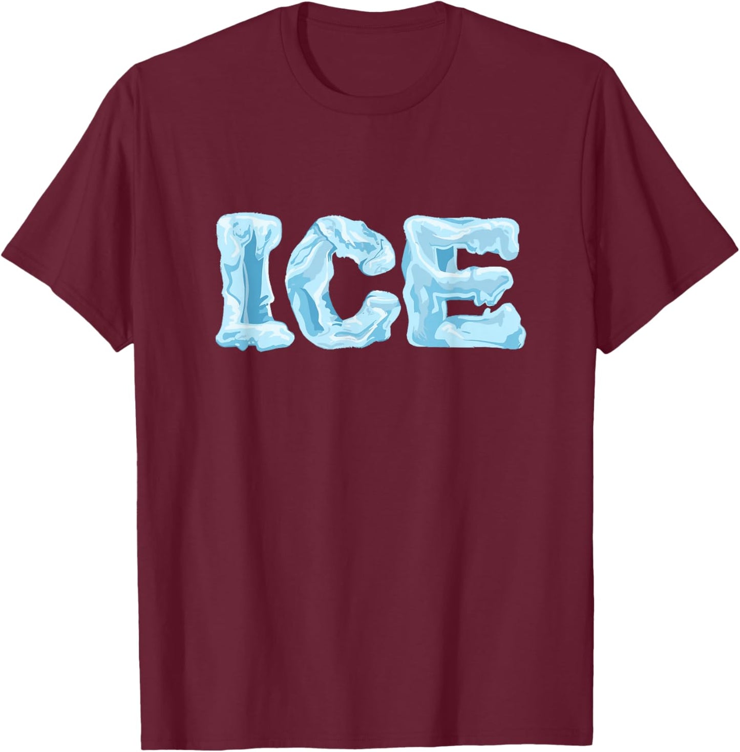 Funny Ice and Fire Costume Halloween 2025 Family Matching T-Shirt - T-Shirt | Maroon