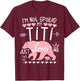 I'm Not Spoiled Baby Bear My Aunt Titi Just Loves Team Girl T-Shirt - T-Shirt | Maroon
