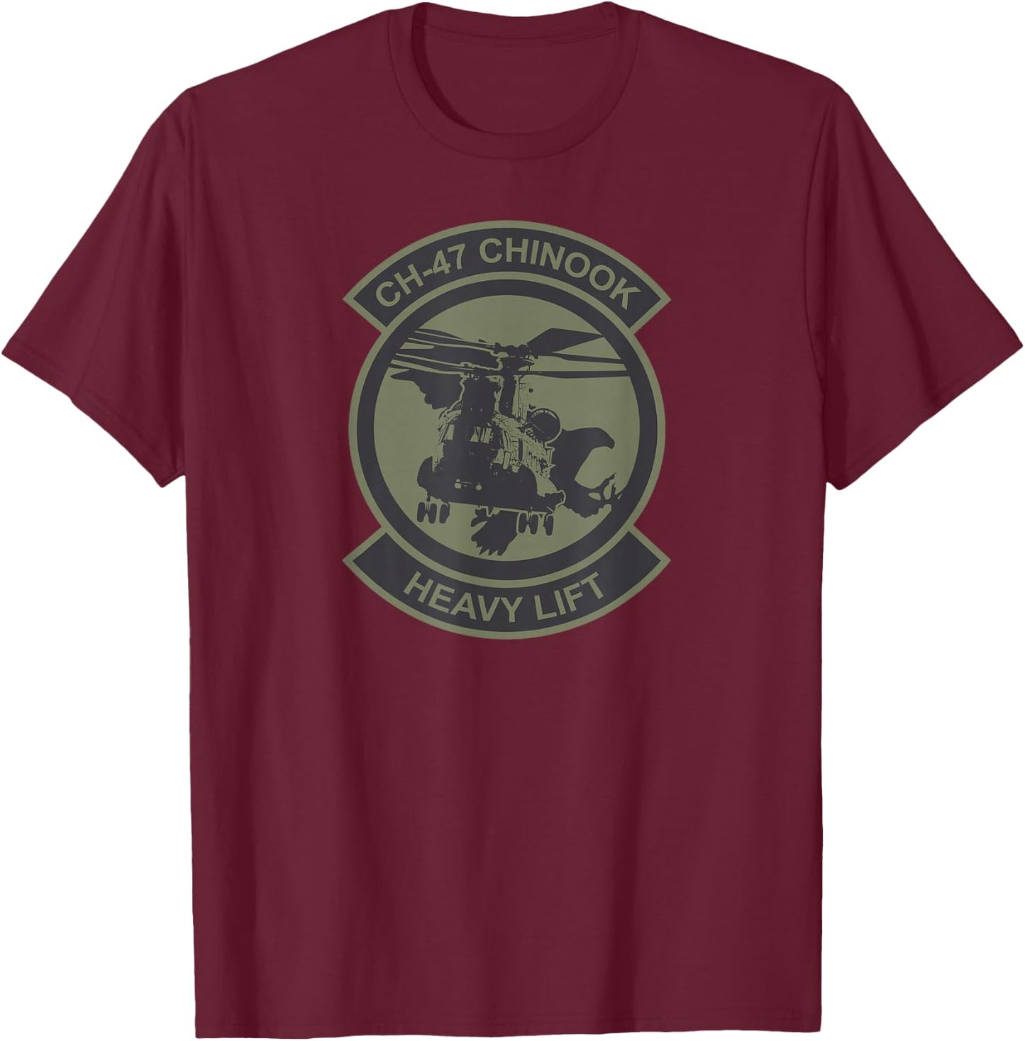 CH-47 Chinook (subdued) T-Shirt - T-Shirt | Maroon