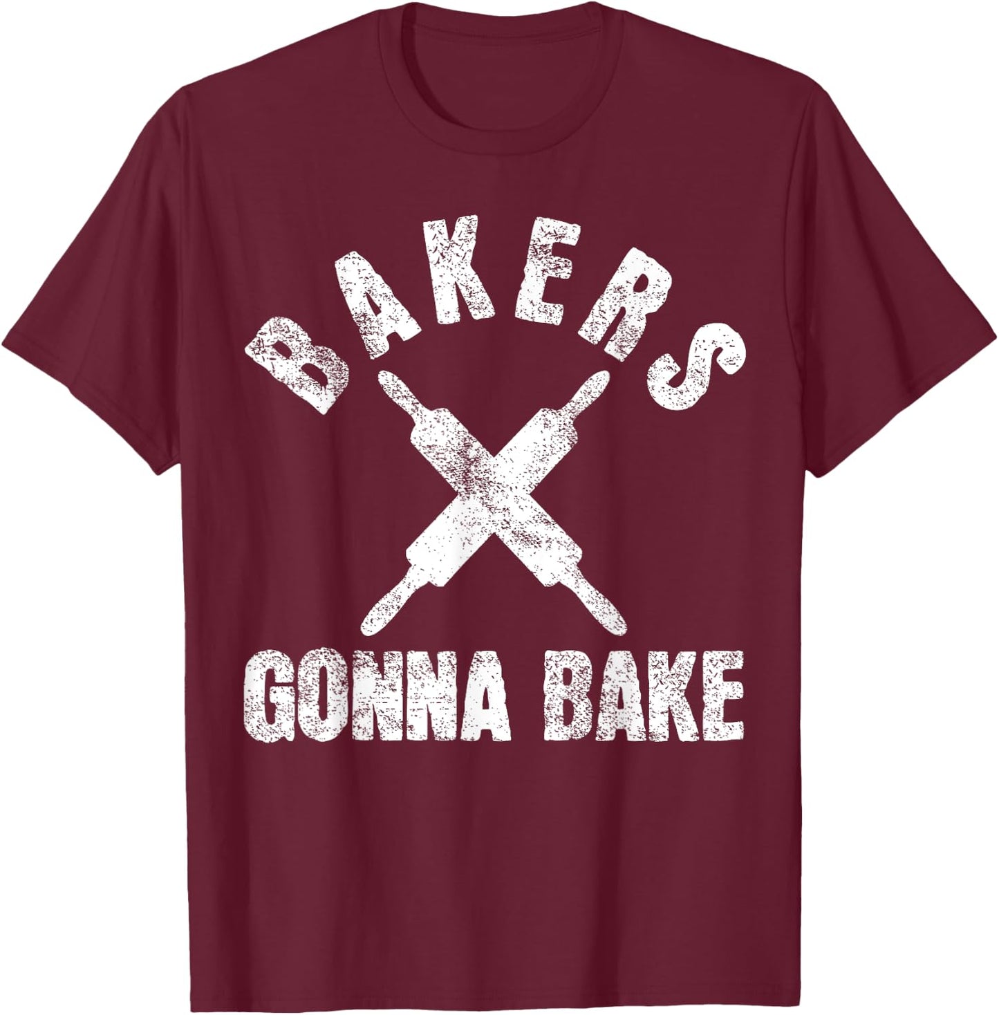 Baking Baker Bakery T-Shirt - T-Shirt | Maroon