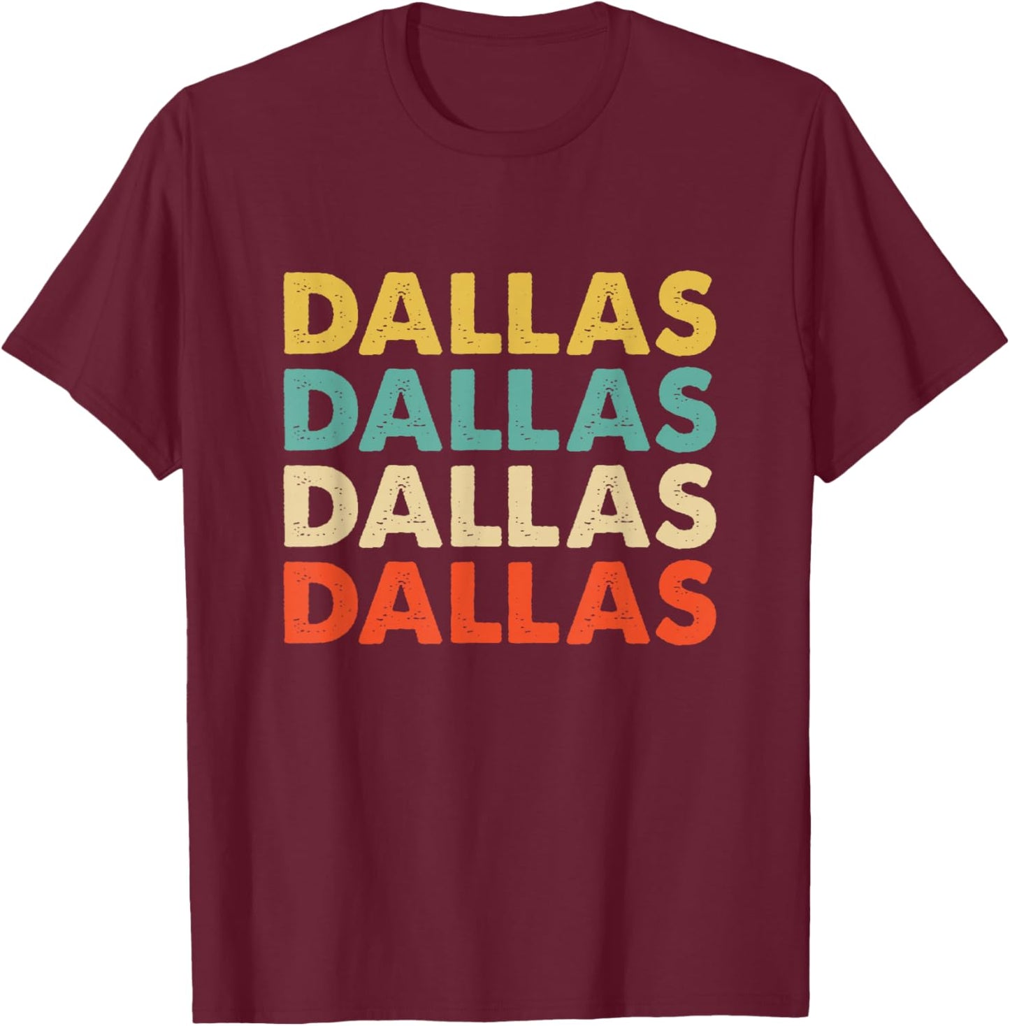 Dallas Name T-Shirt - T-Shirt | Maroon