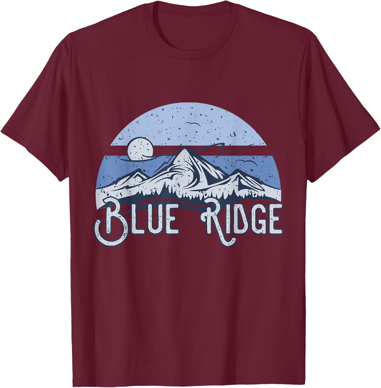 Blue Ridge for Hikers & Fans of the Parkway Mountains T-Shirt - T-Shirt | Maroon