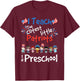 4th Of July Preschool Teacher Shirt For Teachers Patriot T-Shirt - T-Shirt | Maroon