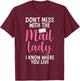 Mail Lady Design Girls Mail Carrier Postal Worker T-Shirt - T-Shirt | Maroon