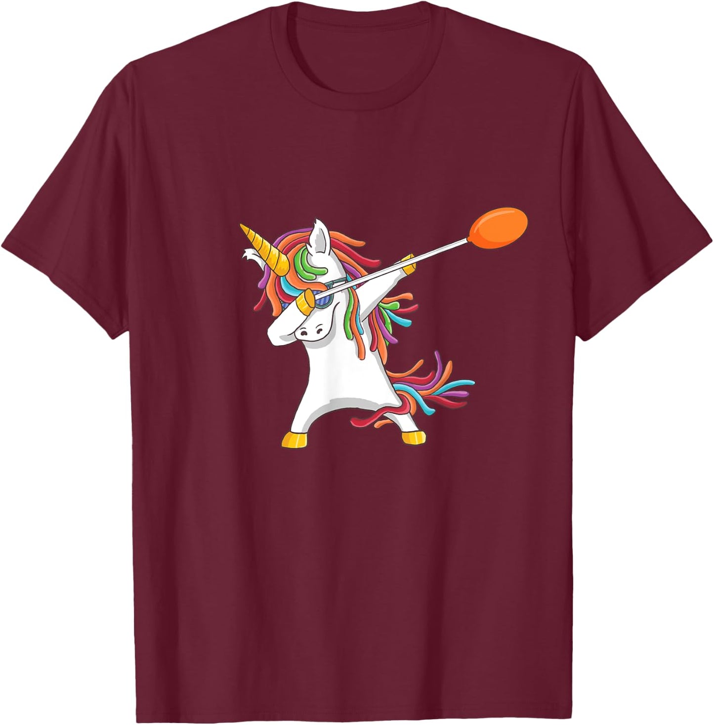 Funny Glassblowing Dabbing Cute Unicorn Gift T-Shirt - T-Shirt | Maroon