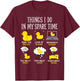 Things I Do In My Spare Time Ducks Love Cute Duck Mom Dad T-Shirt - T-Shirt | Maroon