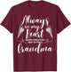 Rest In Peace Grandma Always In My Heart Never Forget Family T-Shirt - T-Shirt | Maroon