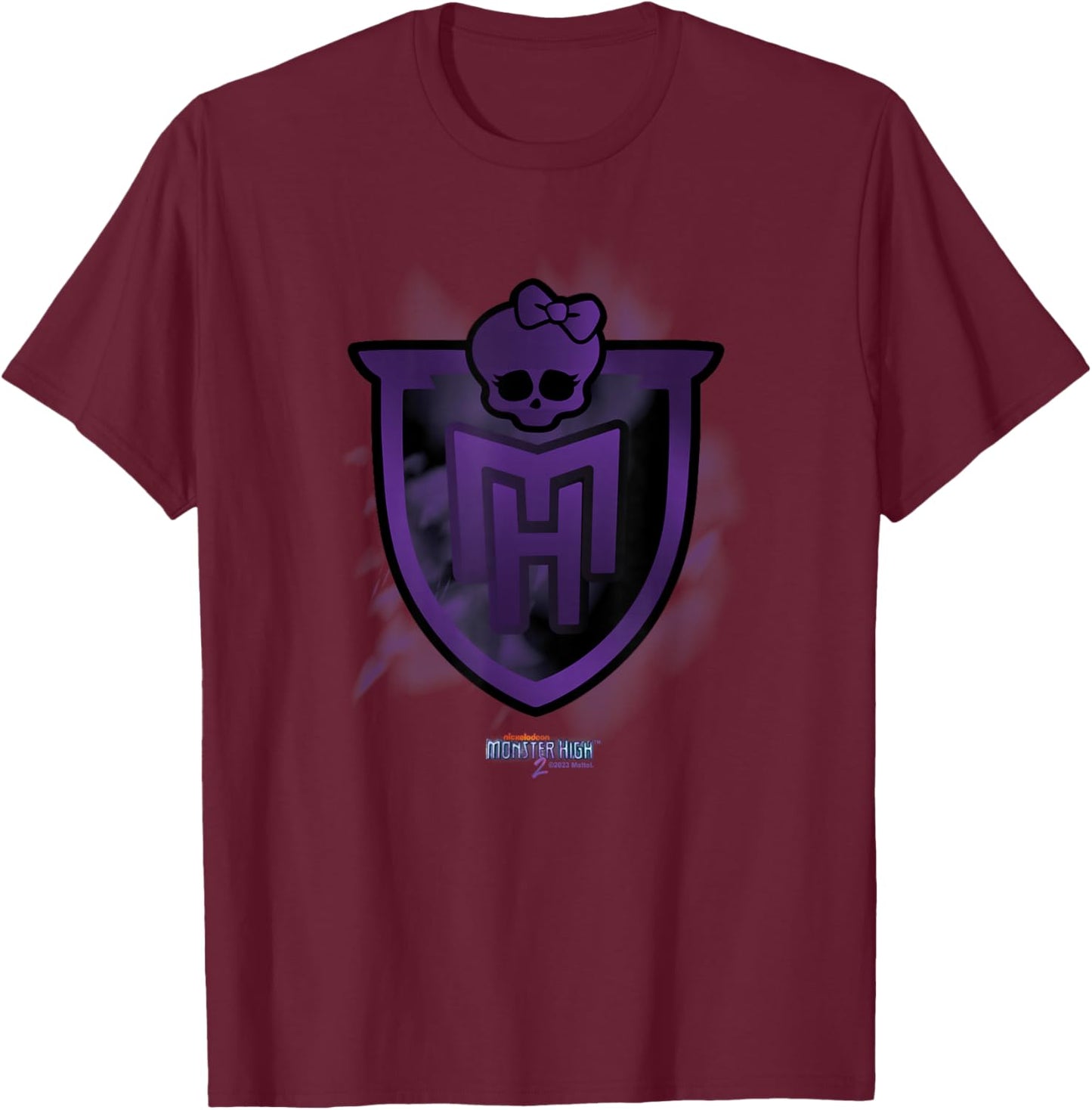Monster High Movie - MH Smokey Logo T-Shirt - T-Shirt | Maroon