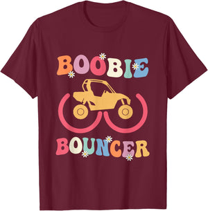 Groovy Boobie Bouncer UTV Offroad Riding Mudding Funny T-Shirt - T-Shirt | Maroon