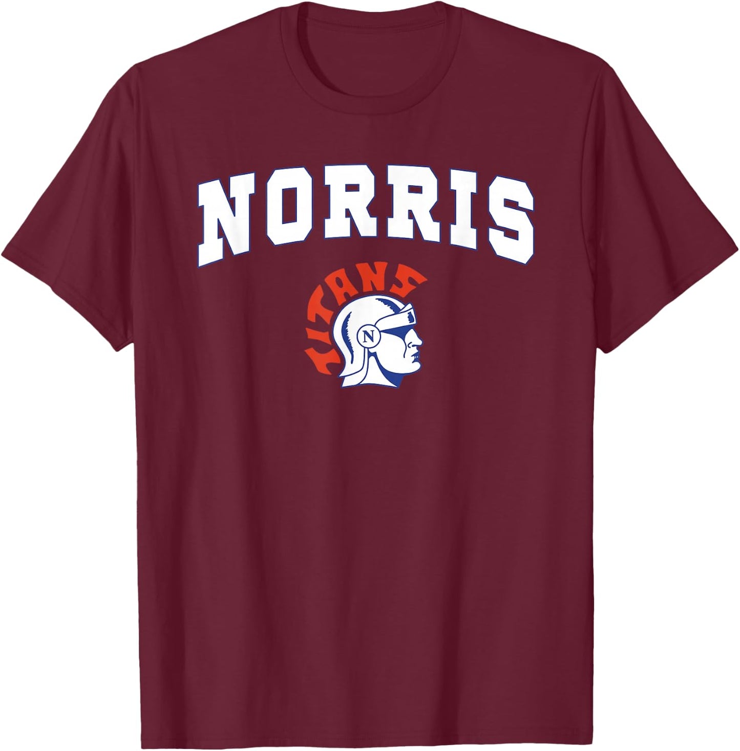 Norris High School Titans T-Shirt - T-Shirt | Maroon