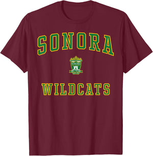 Sonora High School Wildcats C1 T-Shirt - T-Shirt | Maroon