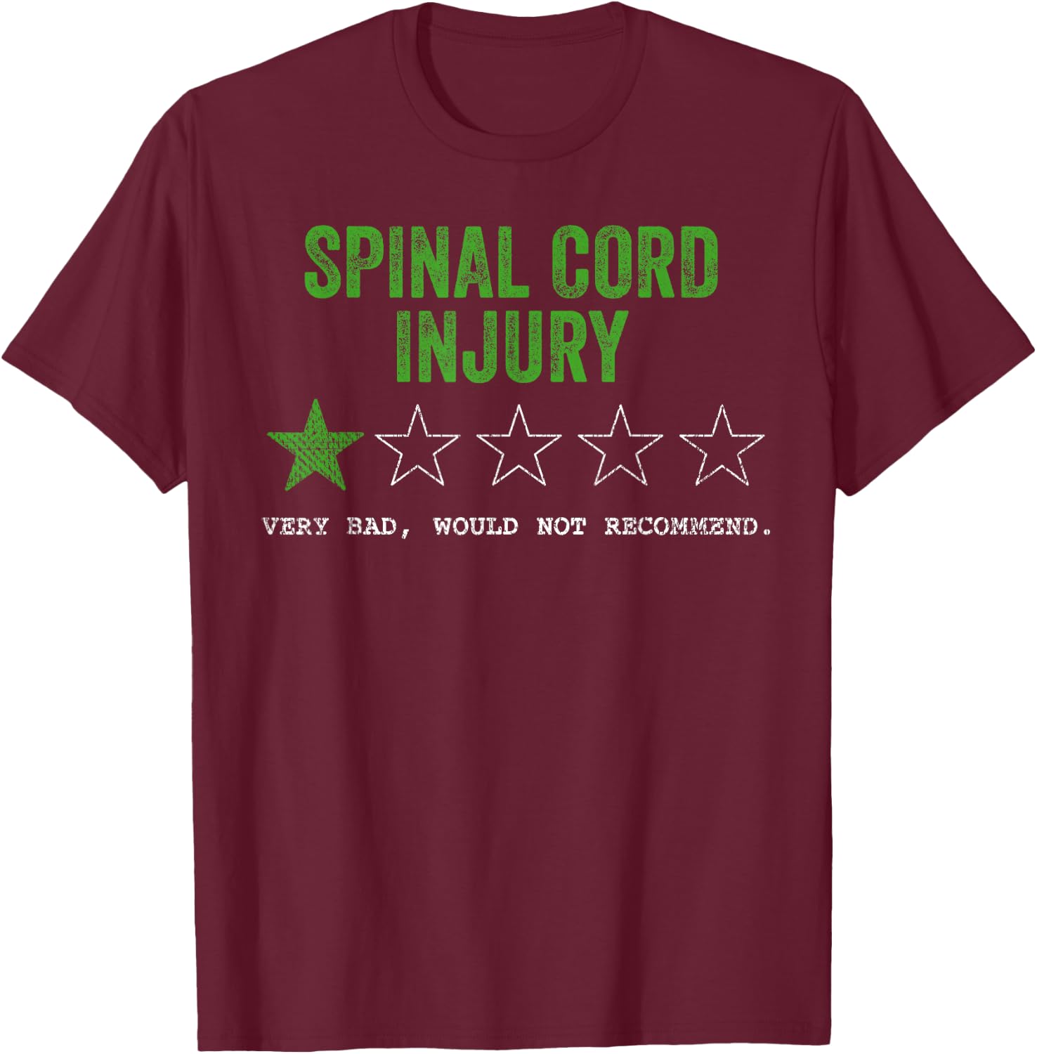 Tu Spinal Cord Injury Awareness Month Costume Ribbon T-Shirt - T-Shirt | Maroon