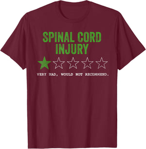 Tu Spinal Cord Injury Awareness Month Costume Ribbon T-Shirt - T-Shirt | Maroon