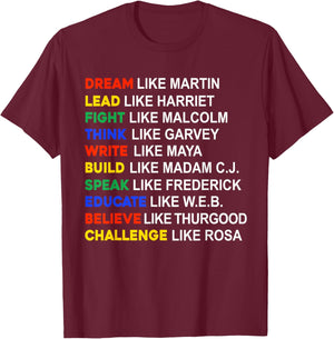 Black History Month African American Country Celebration T-Shirt - T-Shirt | Maroon