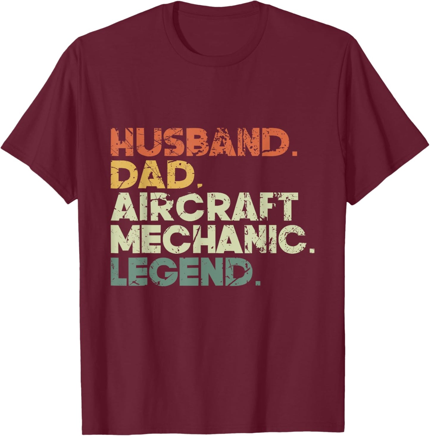 Airplane Mechanic Aircraft Maintenance Pilot Technician T-Shirt - T-Shirt | Maroon