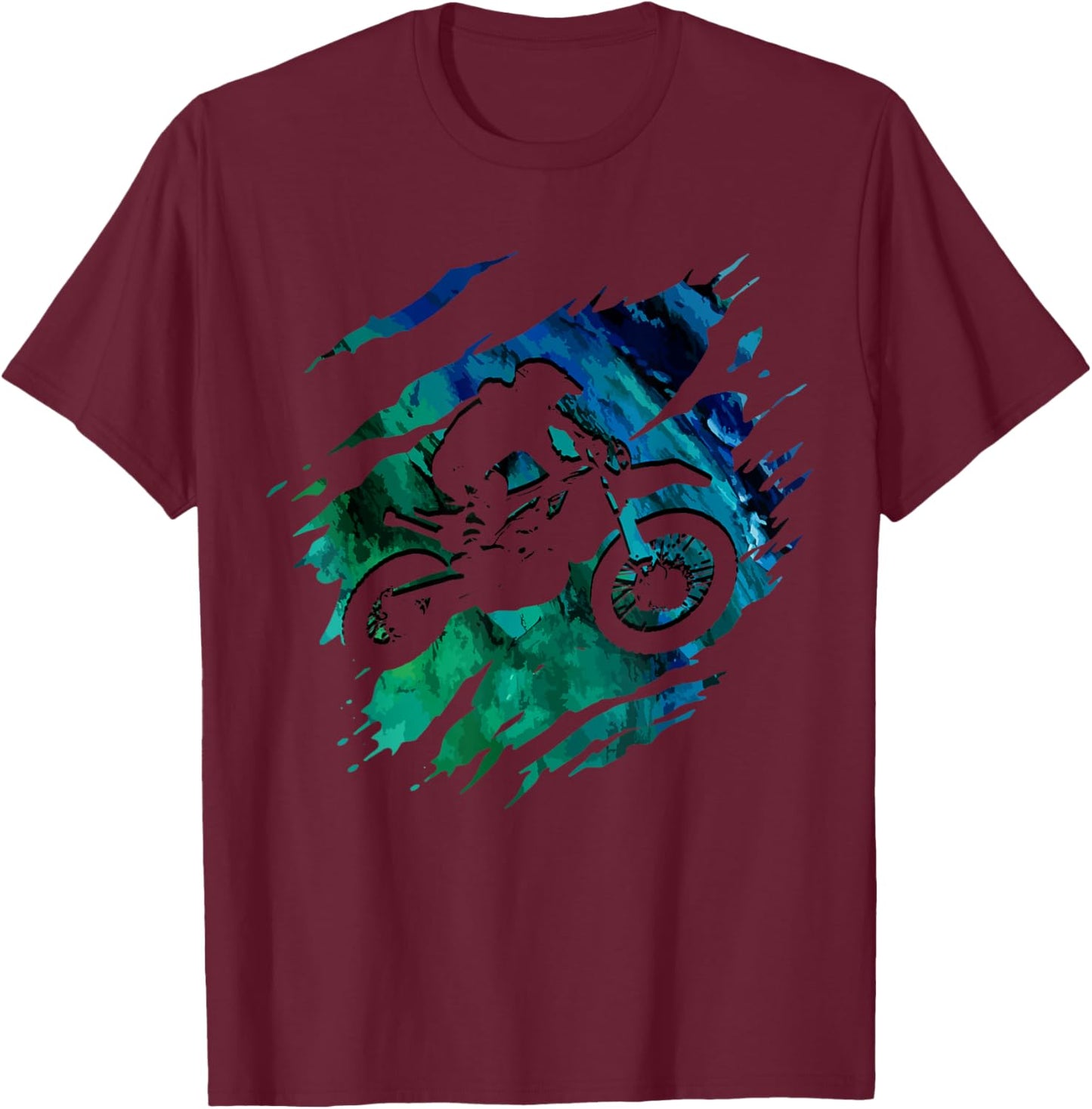 Motocross Enduro Dirt Bike MX Motorcycle MX T-Shirt - T-Shirt | Maroon