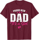 Proud New Dad It's A Girl Gifts Father to be Soon to be Dad T-Shirt - T-Shirt | Maroon