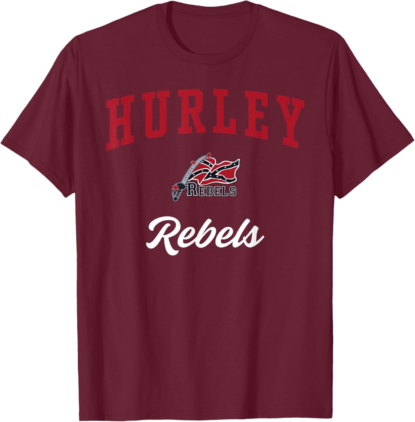 Hurley High School Rebels T-Shirt - T-Shirt | Maroon