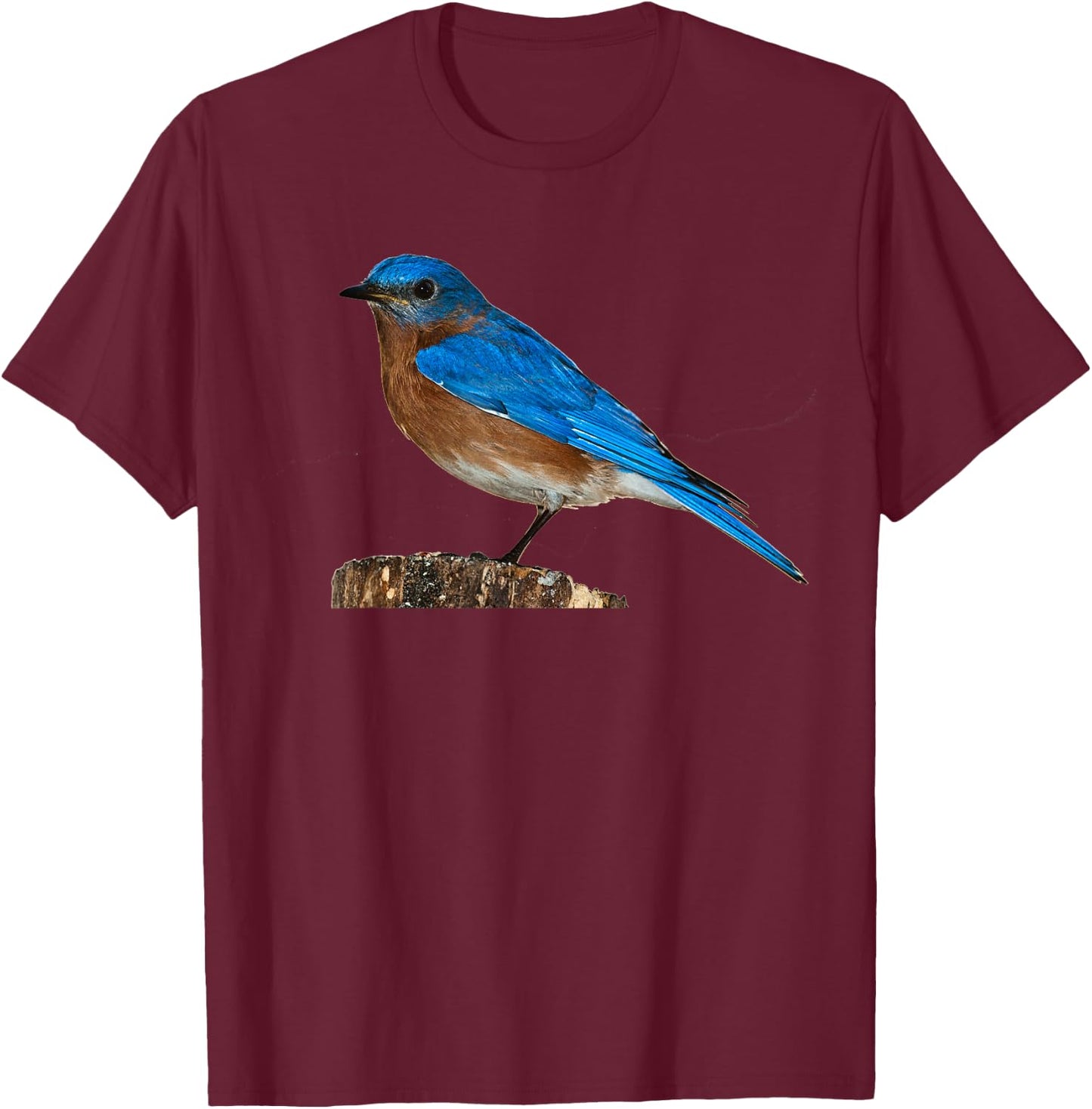 Bluebird Ornithology Bird Shirt T-Shirt - T-Shirt | Maroon