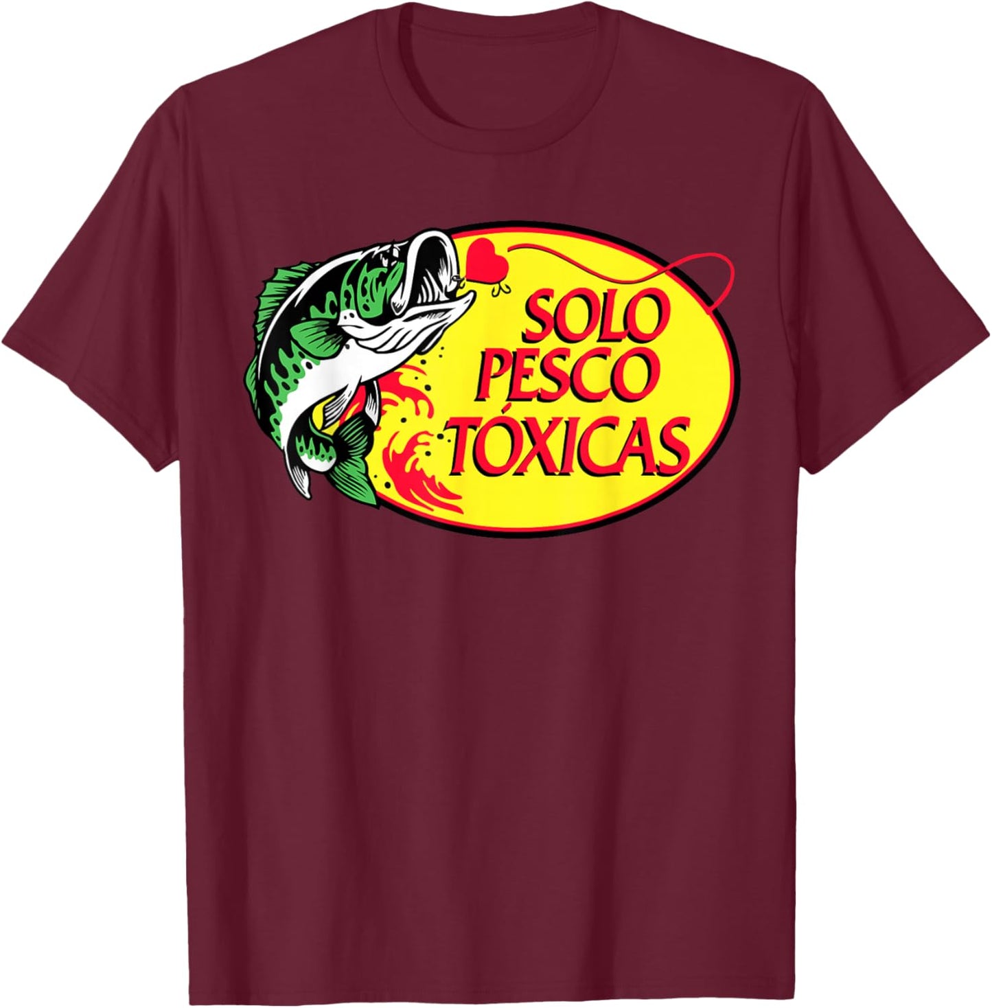 Solo Pesco Toxicas T-Shirt - T-Shirt | Maroon
