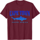 Cape Town South Africa Great White Shark Cage Diving Vintage T-Shirt - T-Shirt | Maroon