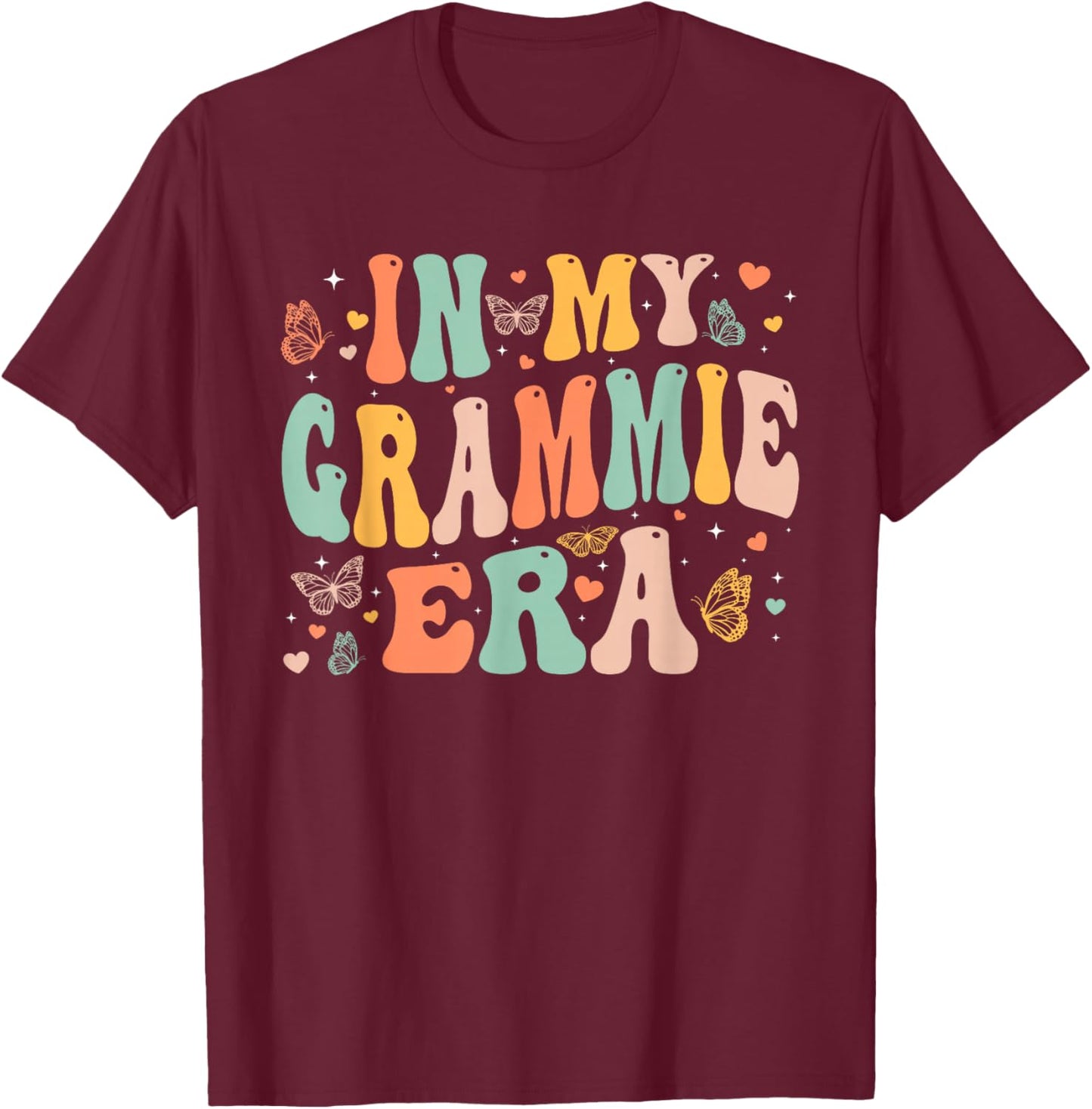 Retro Groovy In My Grammie Era Mother's Day Gifts Women T-Shirt - T-Shirt | Maroon