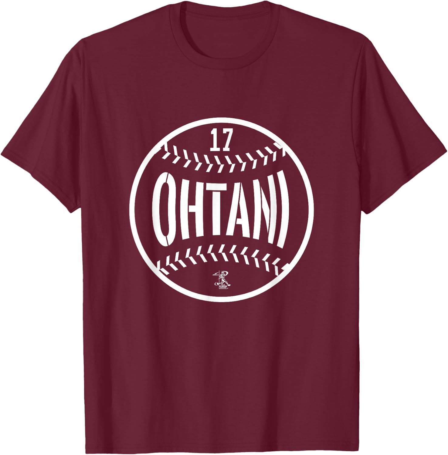 Shohei Ohtani Baseball Line Gameday T-Shirt - T-Shirt | Maroon