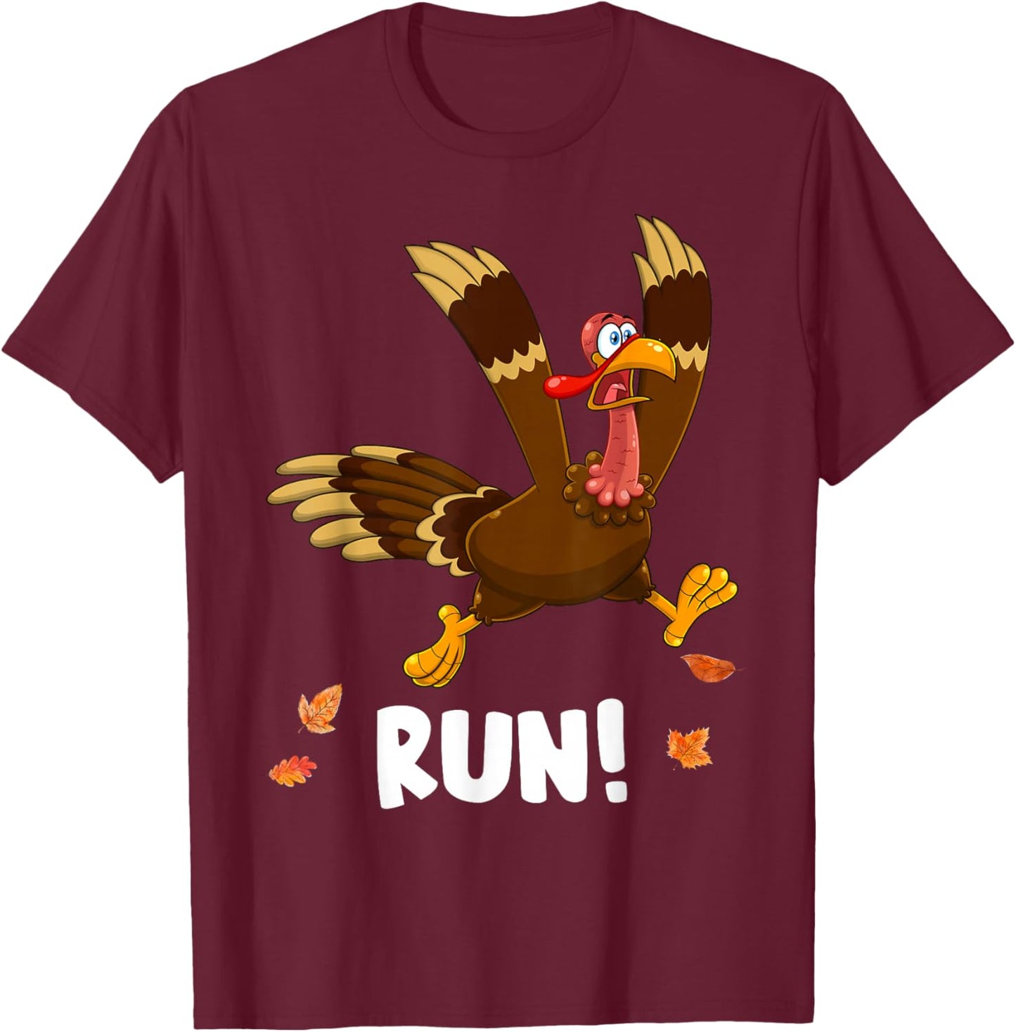 Thanksgiving Turkey Running Outfit Gear Costume Turkey Trot T-Shirt - T-Shirt | Maroon