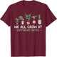 We All Grow At Different Rates Plant Teaching Teacher Gift T-Shirt - T-Shirt | Maroon