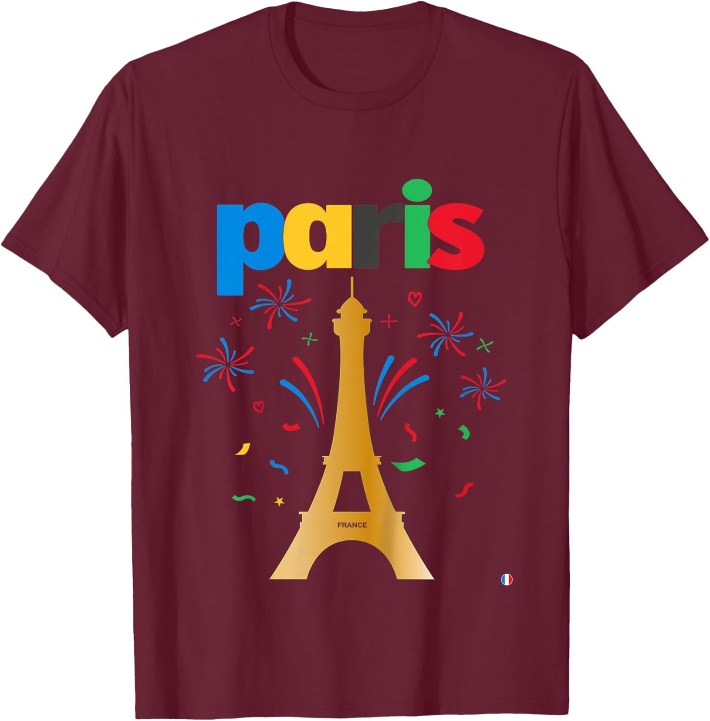 Kids Paris for Children T-Shirt - T-Shirt | Maroon