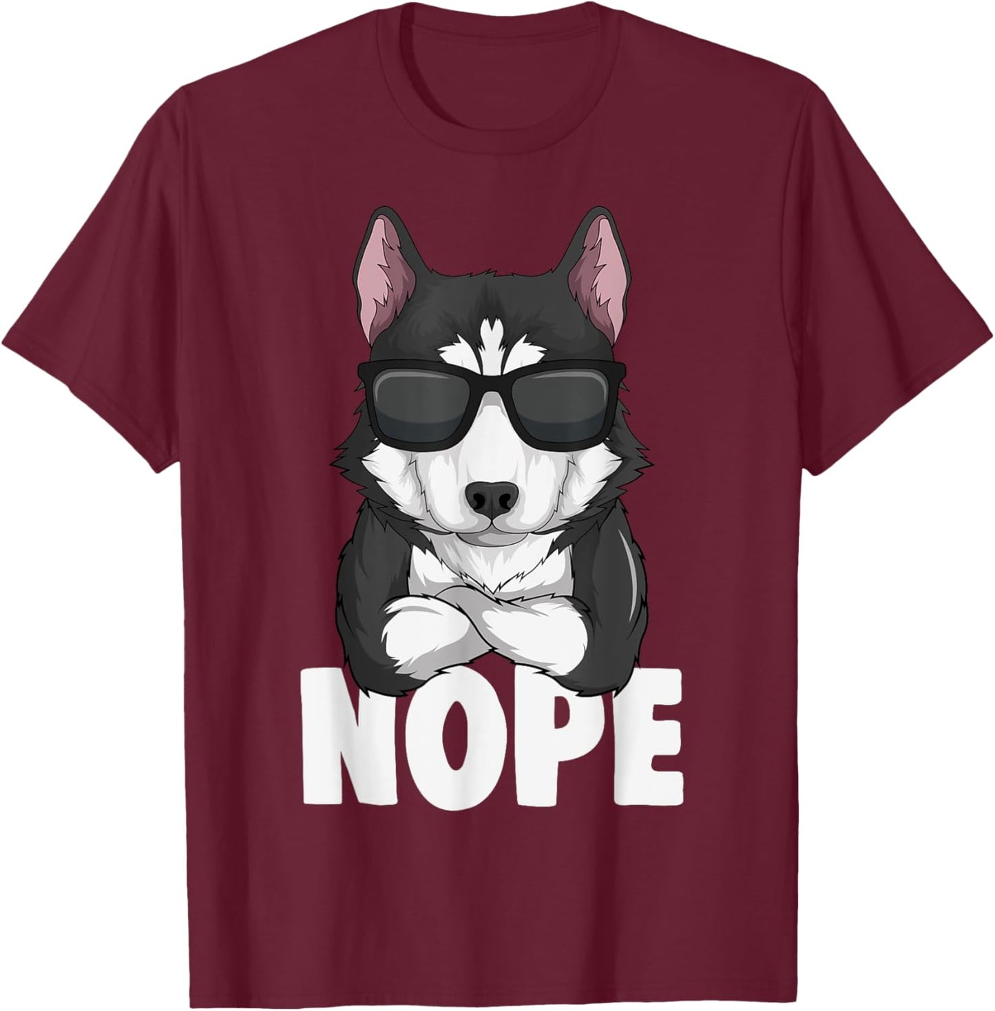 Husky Dog Kids Boys Girls Women T-Shirt - T-Shirt | Maroon