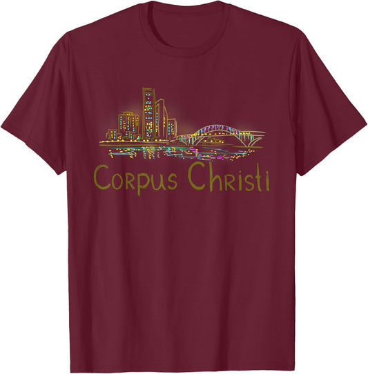 Corpus Christi City Texas souvenir gift women T-Shirt - T-Shirt | Maroon