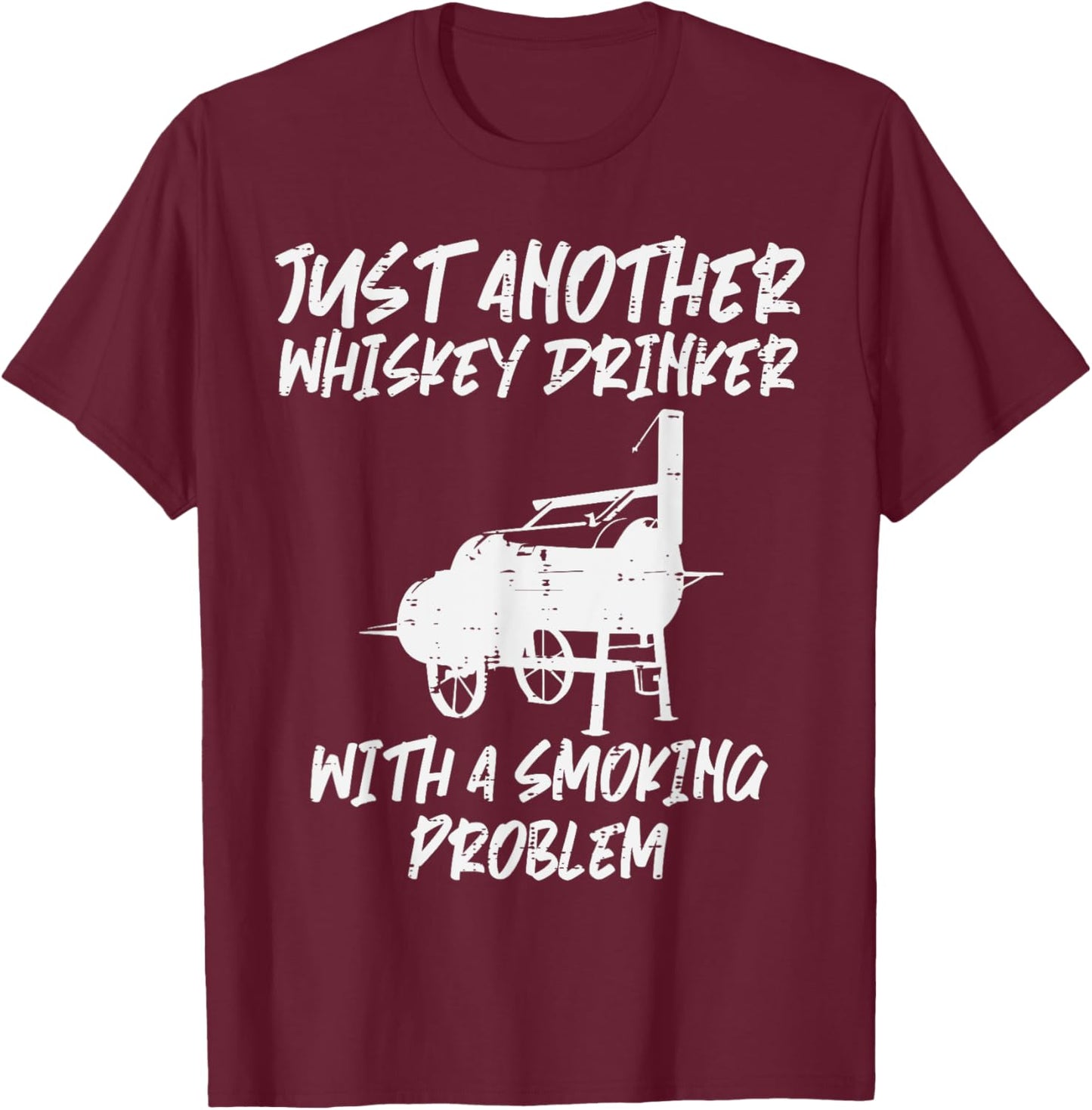 Just Another Bbq Grill Funny Barbecue Meat Grilling Dad Men T-Shirt - T-Shirt | Maroon