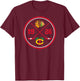 Chicago Blackhawks Prize Black Officially Licensed T-Shirt - T-Shirt | Maroon
