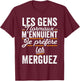 I Prefer The Merguez Funny Gift Merguez , Black, S T-Shirt - T-Shirt | Maroon