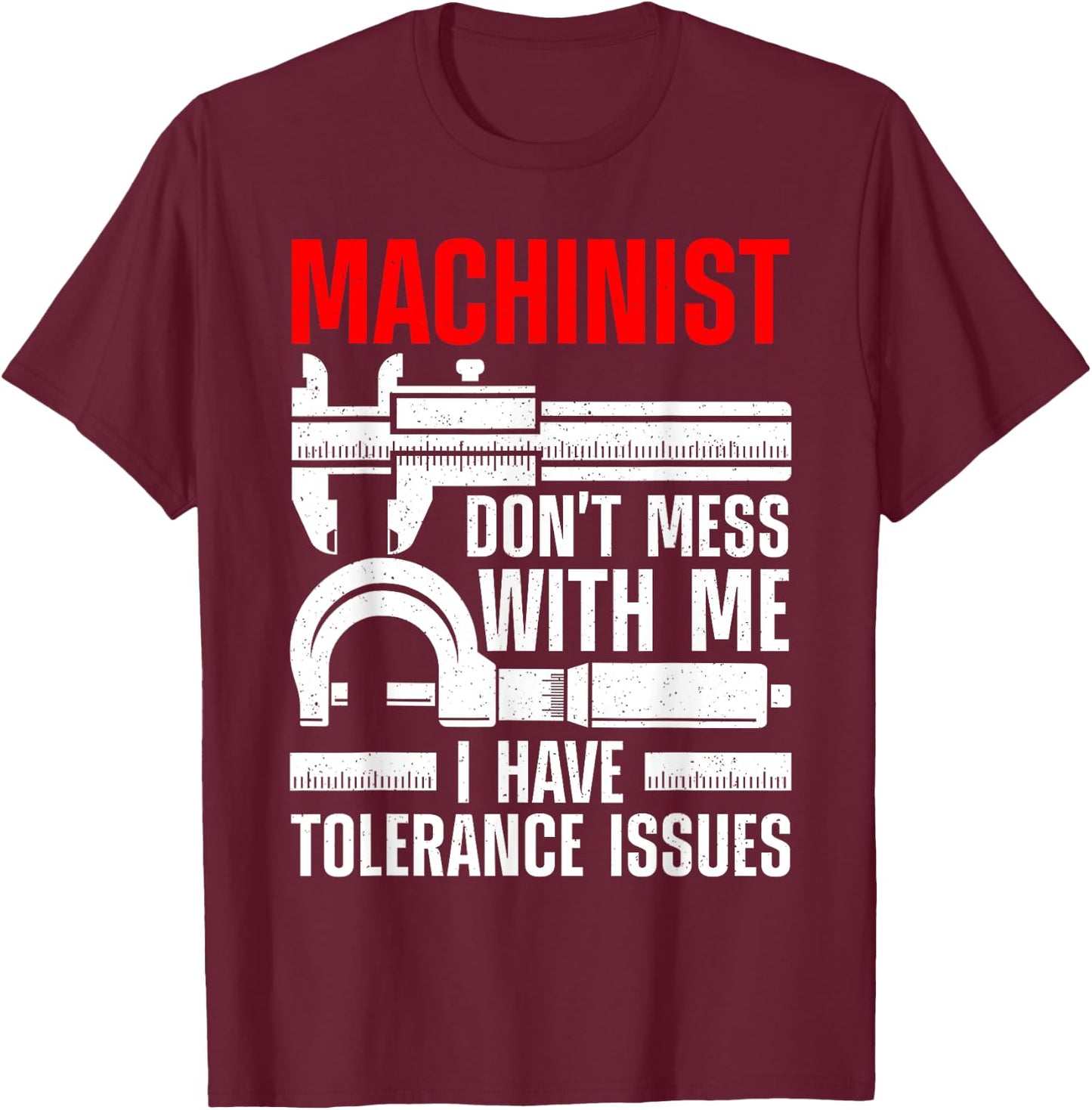 Funny Machinist Art Women Machine Operator Machinist T-Shirt - T-Shirt | Maroon