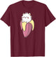 Banana Cat Funny Kawaii Bananya Gift Bday T-Shirt - T-Shirt | Maroon