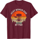 Disc Golf Stepdad Best Bonus Dad By Par Frisbee Father's Day T-Shirt - T-Shirt | Maroon