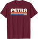 Vintage 70s 80s Style Petra, Jordan T-Shirt - T-Shirt | Maroon
