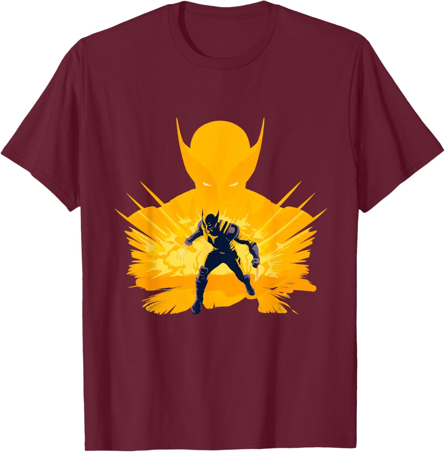 Marvel Studios Deadpool & Wolverine Kaboom Goes Wolverine T-Shirt - T-Shirt | Maroon