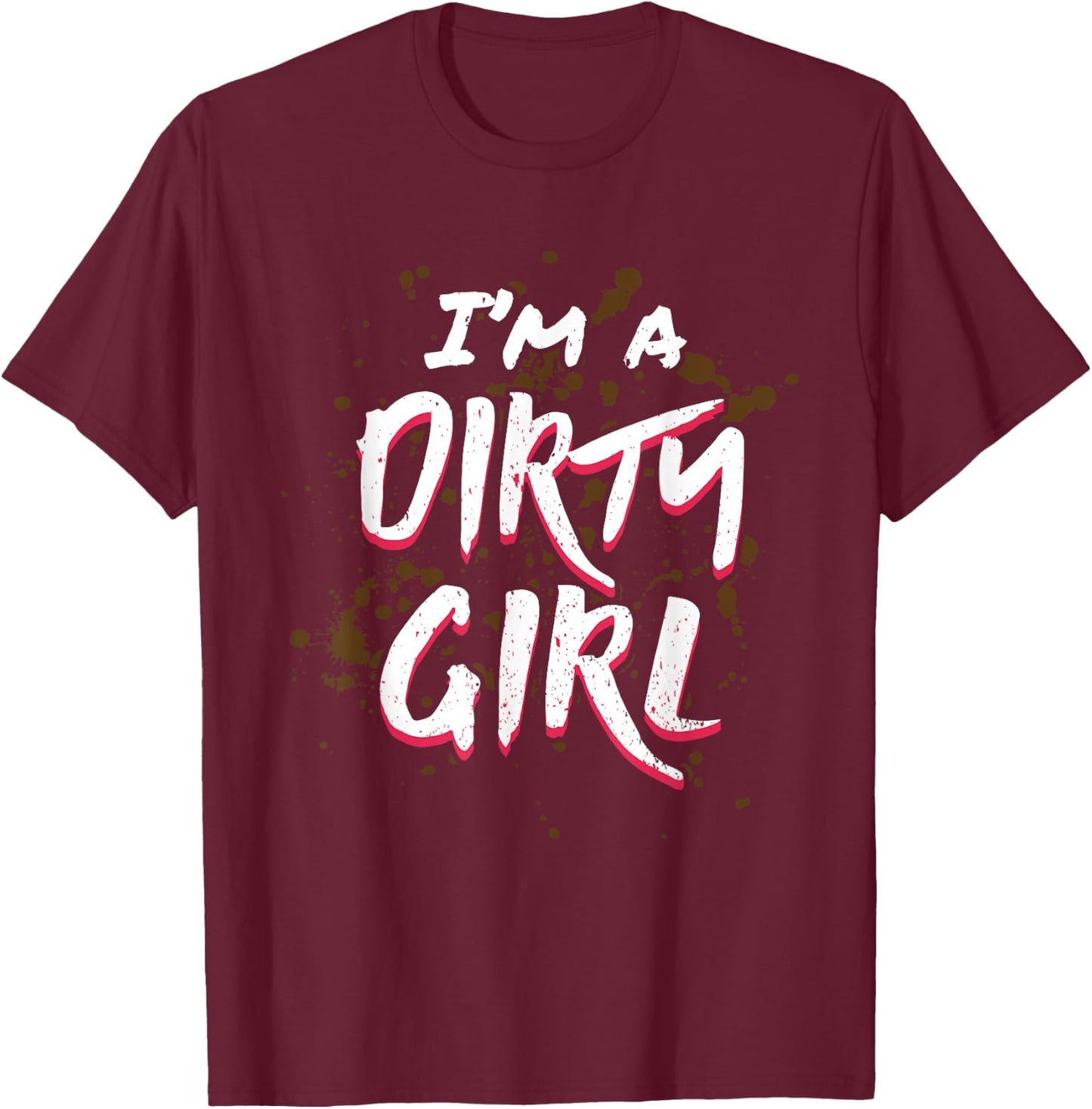 Mud Run Shirts Girls Runners Mud Running Team T-Shirt - T-Shirt | Maroon