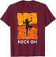 Rock On Girl Wall Climbing Secure Bouldering Proud T-Shirt - T-Shirt | Maroon