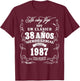 38th Birthday gift in Spanish Regalo cumpleanos 38 T-Shirt - T-Shirt | Maroon