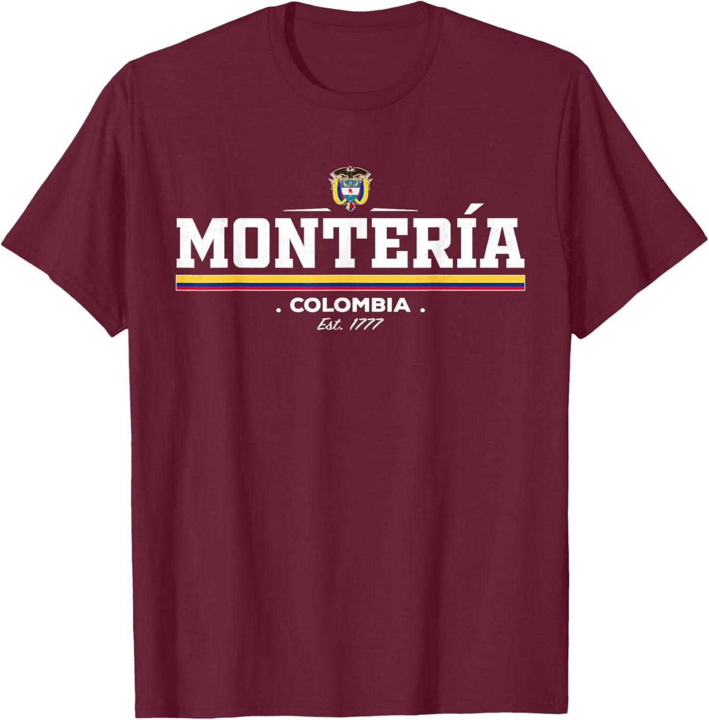 Monteria Colombia T-Shirt - T-Shirt | Maroon