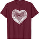 Outdoor Nature Lover Tree Ring Heart Earth Day T-Shirt - T-Shirt | Maroon