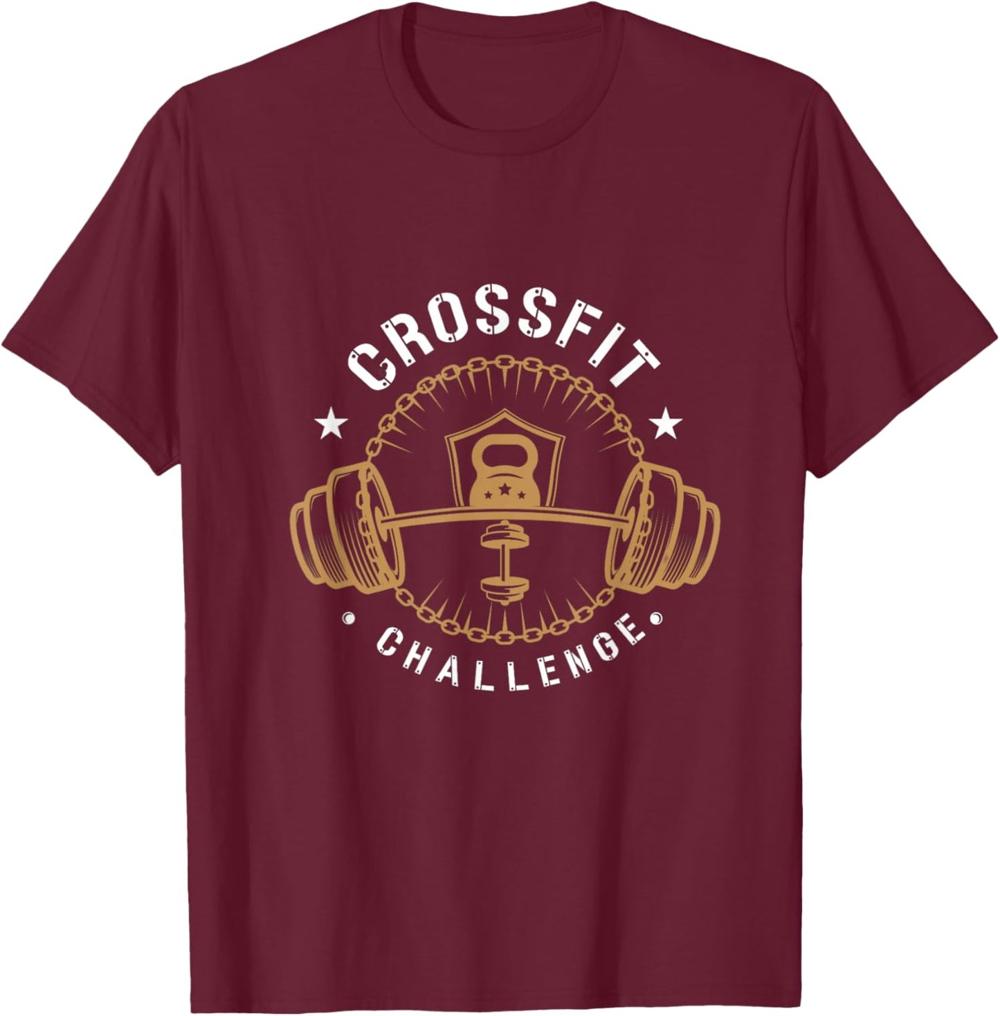 Crossfit Gym Weight Laboratory and Crossfit T-Shirt - T-Shirt | Maroon