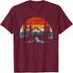 Retro Camping Adventure Wanderlust Nature Outdoors Hiking T-Shirt - T-Shirt | Maroon