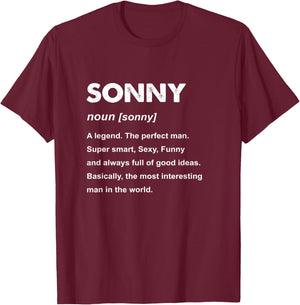 Sonny Name T-Shirt - T-Shirt | Maroon