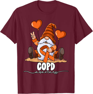 Copd Awareness T-Shirt - T-Shirt | Maroon