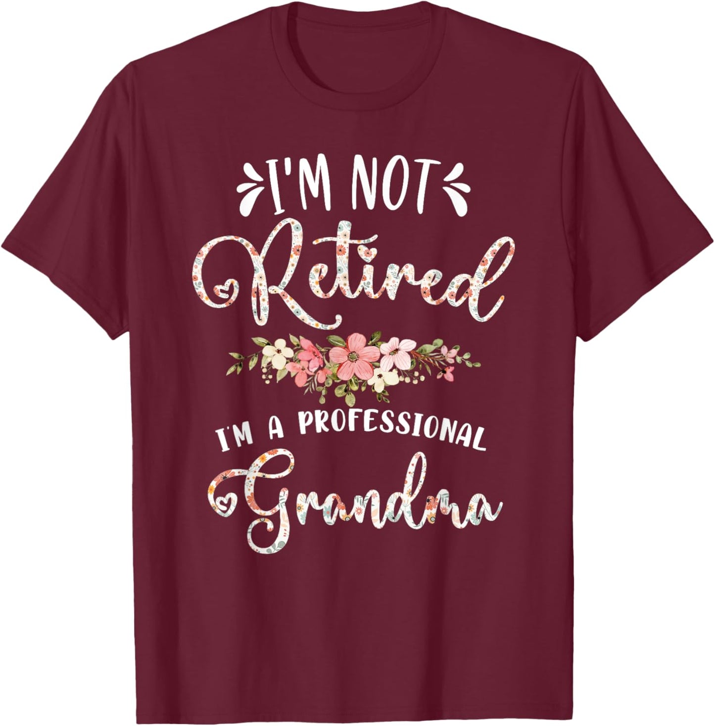 Mother's Day Grandma Gifts Professional Adult Women's Black T-Shirt - T-Shirt | Maroon